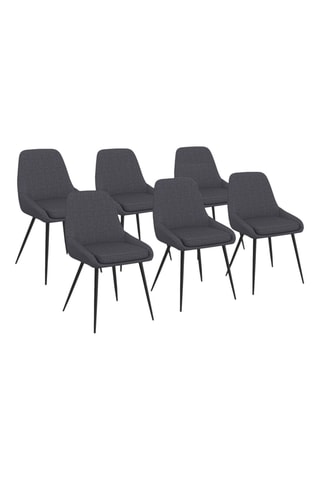 6 chaises Ornella - 47,5 x 79 x 54 cm