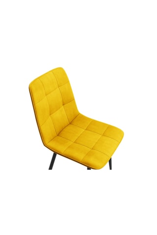 6 chaises Linda - 46 x 88 x 55 cm - Toucher velours