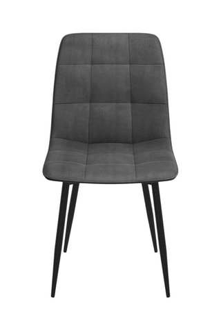 6 chaises Linda - 46 x 88 x 55 cm - Toucher velours