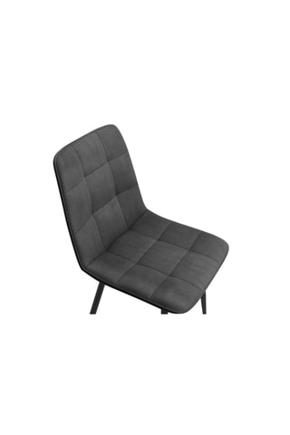 6 chaises Linda - 46 x 88 x 55 cm - Toucher velours