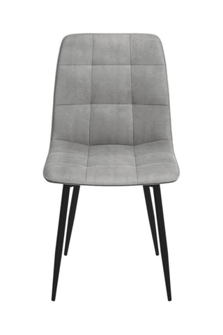 6 chaises Linda - 46 x 88 x 55 cm - Toucher velours