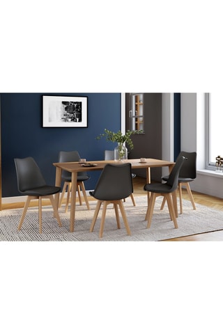 6 chaises Nordia - 46 x 79,5 x 51 cm