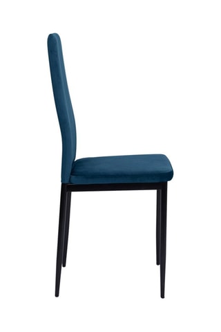 6 chaises Jade - 39 x 96 x 41,5 cm - Revêtement en velours