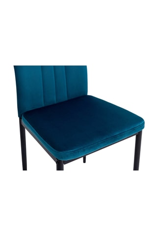 6 chaises Jade - 39 x 96 x 41,5 cm - Revêtement en velours