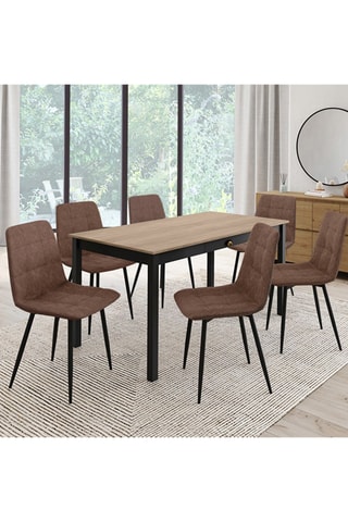 6 chaises Linda - 45 x 88 x 55 cm