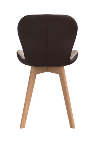 4 chaises bois et hévéa Gladys - 50 x 79 x 48 cm
