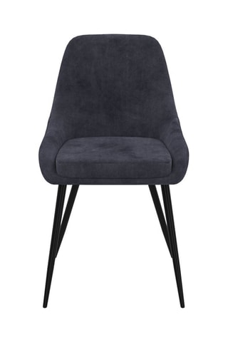 4 chaises Olivia - 47,5 x 79 x 54 cm - Revêtement en velours