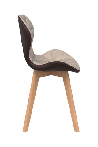 2 chaises bois et hévéa Gladys - 50 x 79 x 48 cm