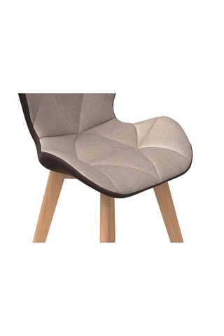 2 chaises bois et hévéa Gladys - 50 x 79 x 48 cm