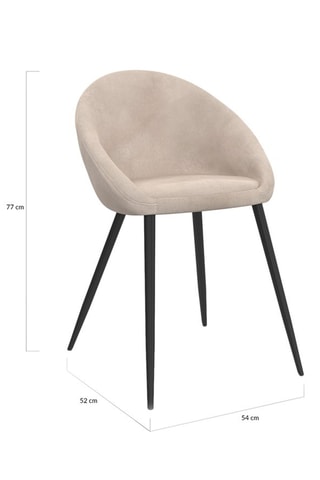 2 chaises Dory - 54 x 77 x 52 cm