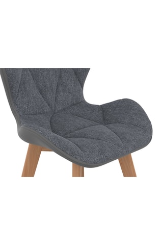 2 chaises bois et hévéa Gladys - 50 x 79 x 48 cm