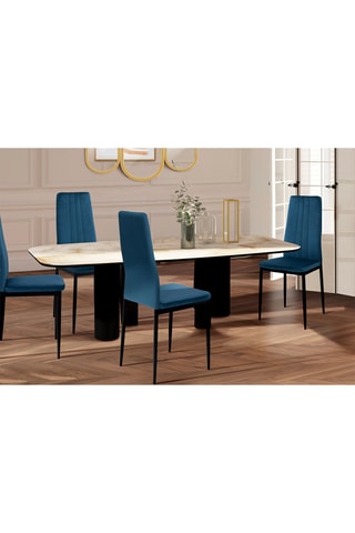 4 chaises Jade - 39 x 96 x 41,5 cm