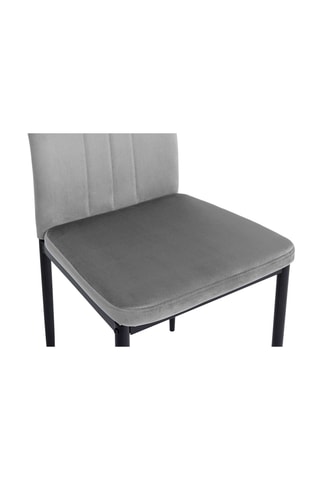 6 chaises Jade - 39 x 96 x 41,5 cm - Revêtement en velours