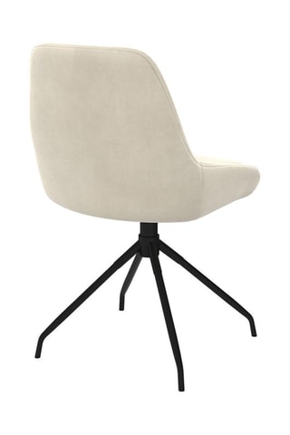 2 chaises Olivia - 47,5 x 79 x 54 cm - Revêtement en velours
