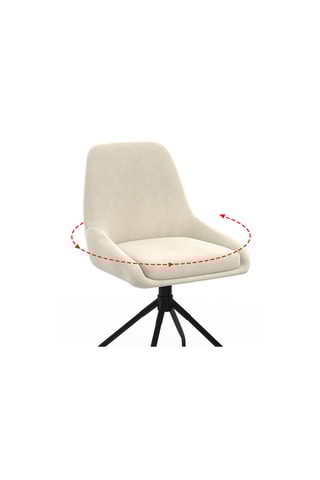 2 chaises Olivia - 47,5 x 79 x 54 cm - Revêtement en velours