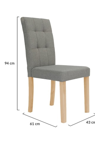 6 chaises en bois Polly - 43 x 94 x 61 cm