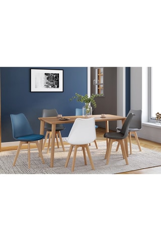 6 chaises Nordia - 46 x 79,5 x 51 cm