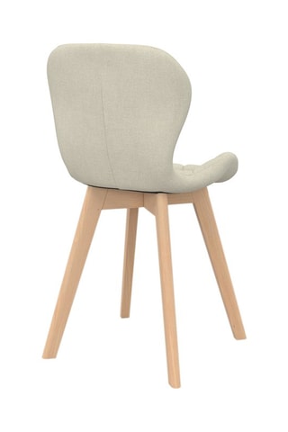 2 chaises en bois et hévéa Gatsby - 50 x 79 x 48 cm