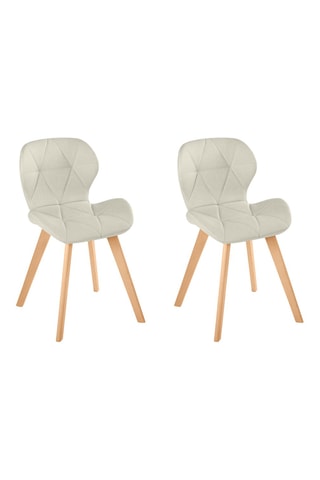 2 chaises en bois et hêtre Gatsby - 47,5 x 50 x 79 cm