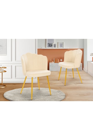 2 chaises Arielle - 55 x 82 x 51 cm