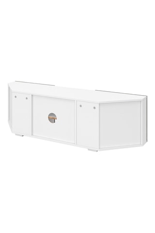 Meuble TV avec LED 2 portes Kléa - 110 x 32 x 31 cm