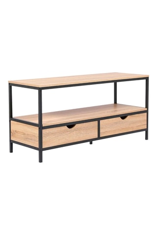 Meuble TV 2 tiroirs Memphis - 113 x 40 x 55 cm