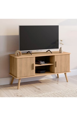 Meuble TV 2 portes Faustine - 110 x 54 x 40 cm