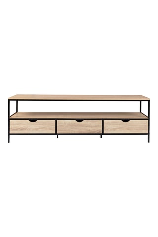 Meuble TV Memphis 3 tiroirs - 160 x 50 x 40 cm