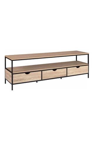 Meuble TV Memphis 3 tiroirs - 160 x 50 x 40 cm