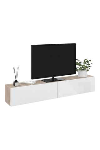 Meuble TV 2 portes - 180 x 30 x 30 cm