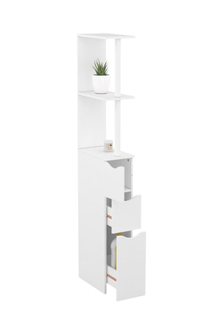 Colonne pour salle de bain 1 porte - 15,2 x 33 x 136 cm