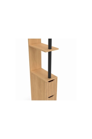 Colonne salle de bain 2 portes Faustine - 15,5 x 30 x 118,5 cm