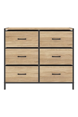 Commode 6 tiroirs Iris - 80 x 30 x 70 cm