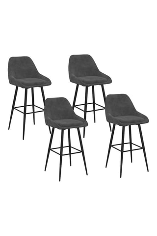 4 tabourets de bar Olivia - 44 x 65 x 34 cm
