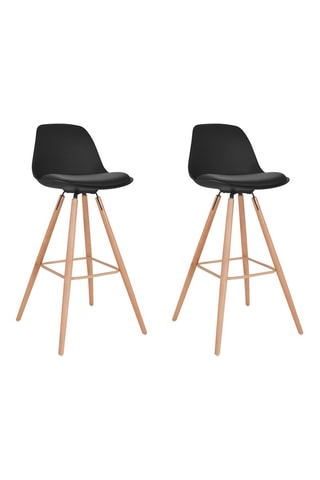 2 tabourets de bar Oslo - 38 x 74 x 97 cm