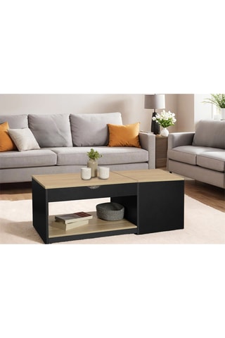 Table basse relevable Elina - 110 x 55 x 42 cm
