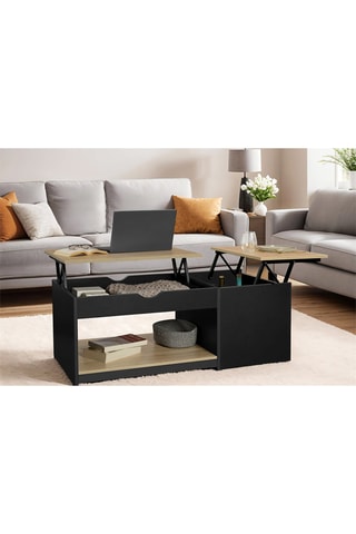 Table basse relevable Elina - 110 x 55 x 42 cm