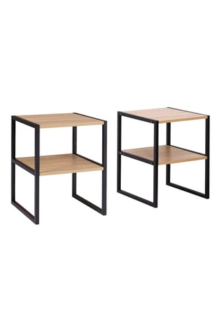 2 tables de chevet Memphis - 40 x 50  x 40 cm