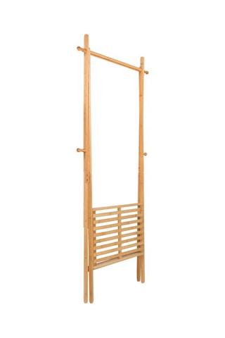 Portant pliable Maya - Bambou massif - 60/73 x 160 x 42 cm