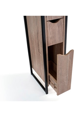 Meuble WC 1 porte 2 tiroirs - 31,5 x 35,5 x 26,5 cm