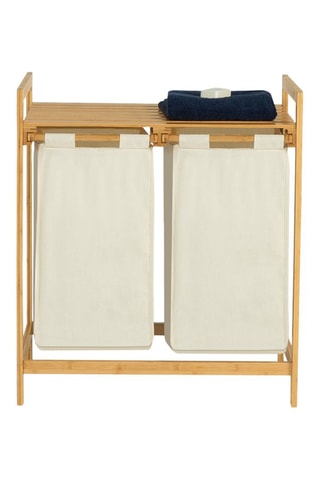 Panier à linge en bambou Maya - 64 x 33 x 73 cm