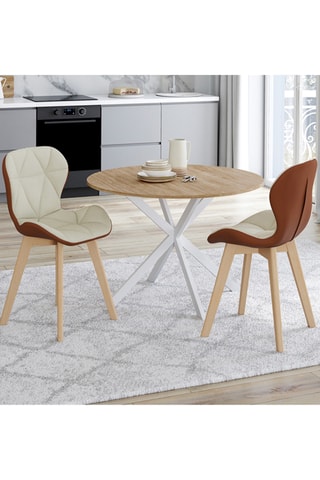 2 chaises en bois Gladys - 50 x 79 x 46 cm