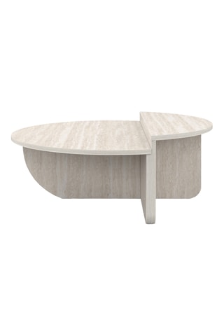 Table basse asymétrique - 90 x 35 x 90 cm