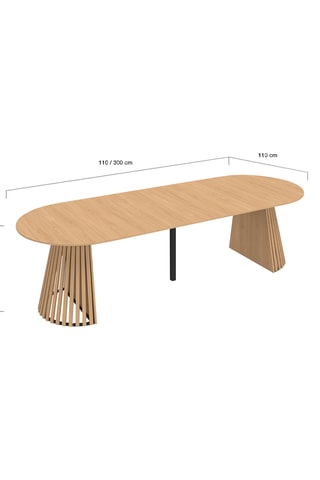 Table extensible Camélia - 110/300 x 75 x 110 cm