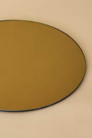 Suporte redondo para vela Dourado