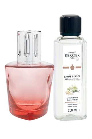 Coffret lampe à catalyse Terra et recharge parfumée Angélique noire - 250 ml