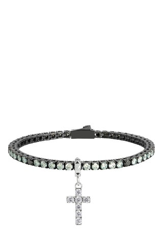 Pulseira - Banhada a ião cinzento e diamantes