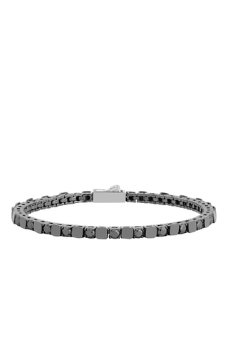 Pulseira - Banhada a ião cinzento e diamantes