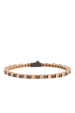 Pulseira - Banhada a ião ouro rosa e diamantes