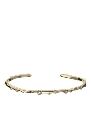 Pulseira rígida - Banhada a ião ouro amarelo e turmalinas